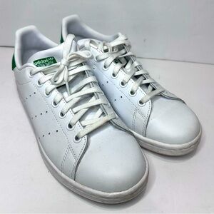 Adidas Stan Smith White Sneakers with Green Ortholite Insole